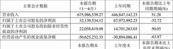 上海天洋：2022年上半年净利润3213.95万元 同比下降52.72%